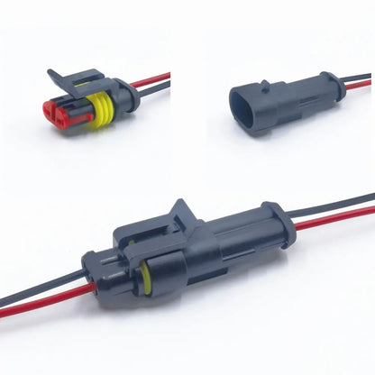 Waterproof Electrical Connector  10Pcs QuickConnect Terminals With Wire For Cars Boats  Marine 4