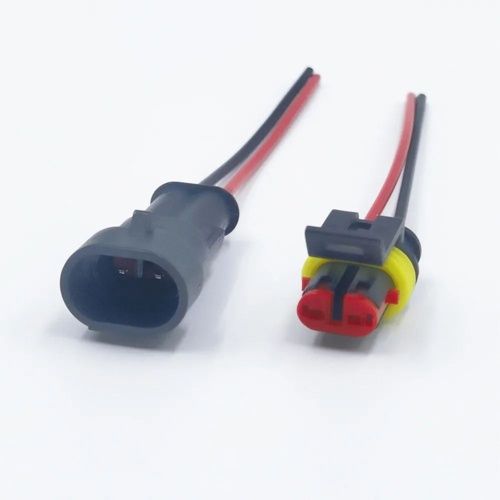 Waterproof Electrical Connector  10Pcs QuickConnect Terminals With Wire For Cars Boats  Marine 5