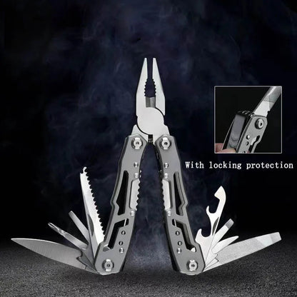 Tactical Folding MultiTool Pocket Knife Pliers With Scissors Screwdriver  Survival Tools 1