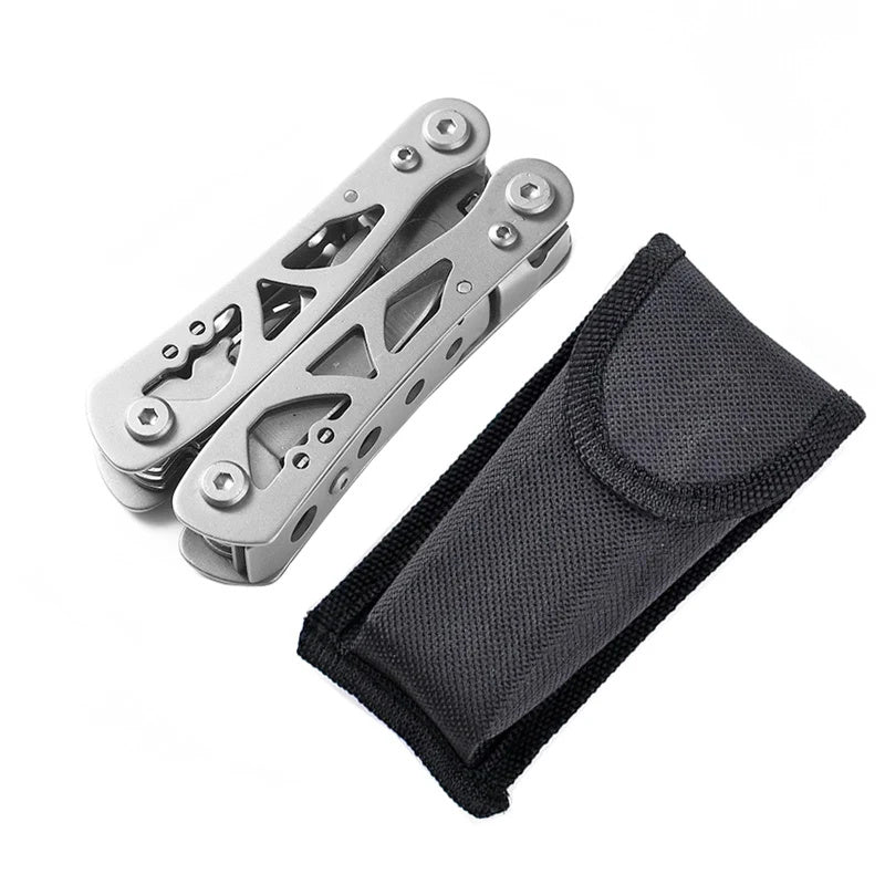 Tactical Folding MultiTool Pocket Knife Pliers With Scissors Screwdriver  Survival Tools 8