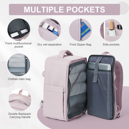 Womens Backpack Travel Suitcase, Ryanair Cabin Bag for Airplane Travel, Stylish Womens Travel Luggage Bag