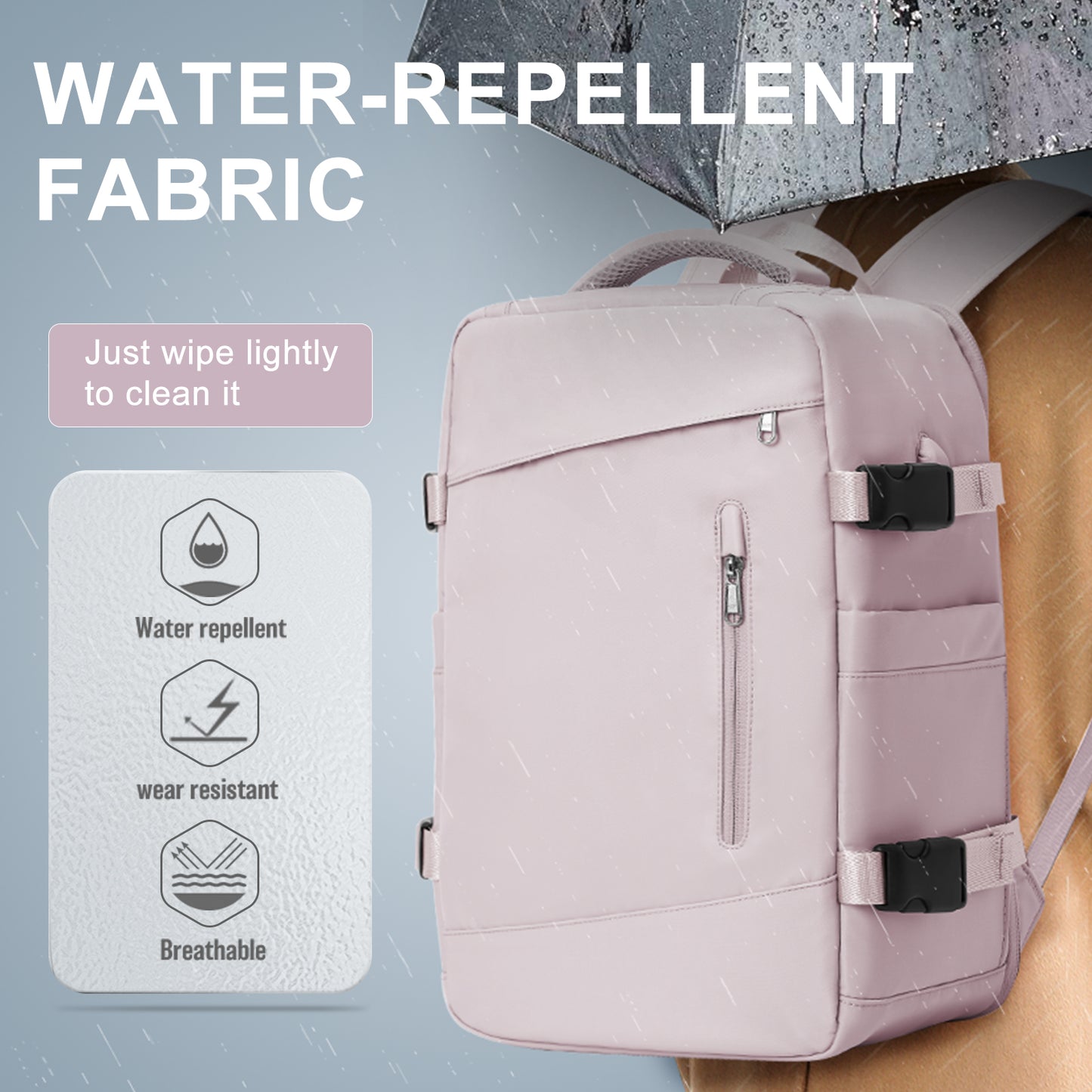 Womens Backpack Travel Suitcase, Ryanair Cabin Bag for Airplane Travel, Stylish Womens Travel Luggage Bag