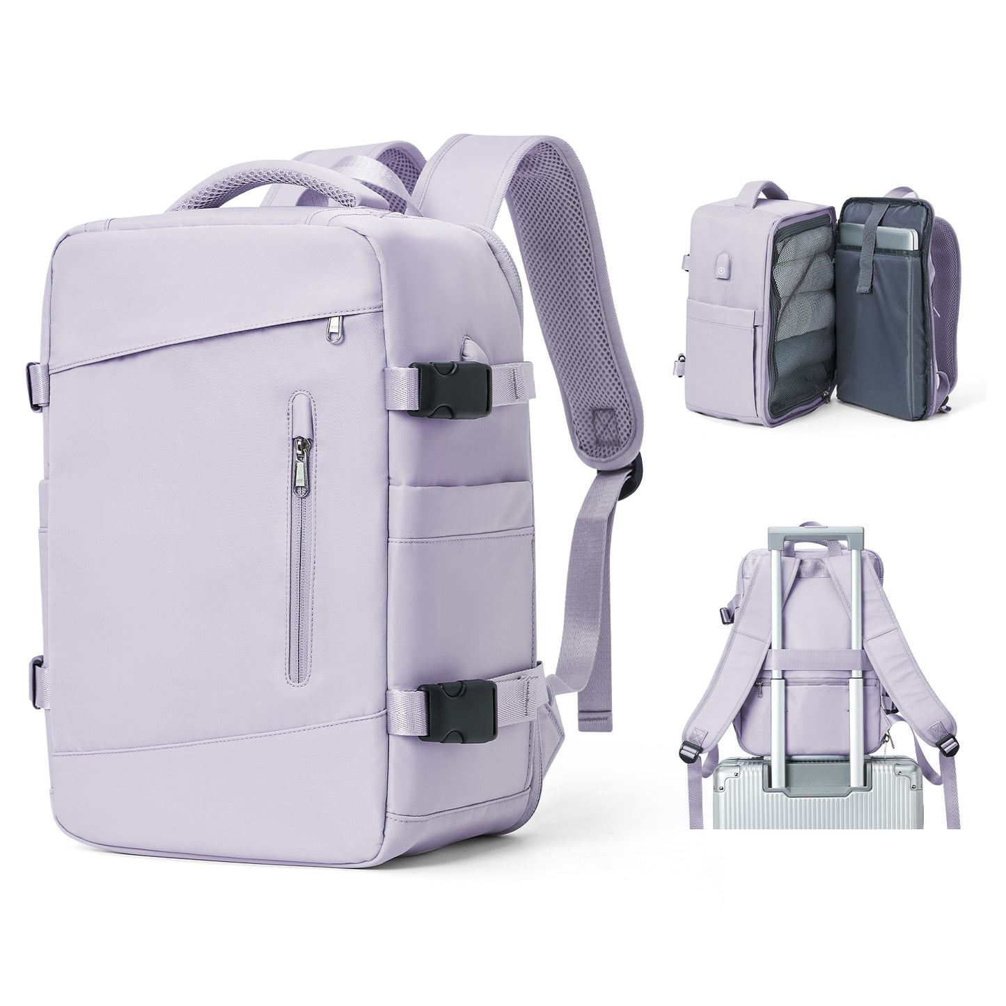 Womens Backpack Travel Suitcase, Ryanair Cabin Bag for Airplane Travel, Stylish Womens Travel Luggage Bag
