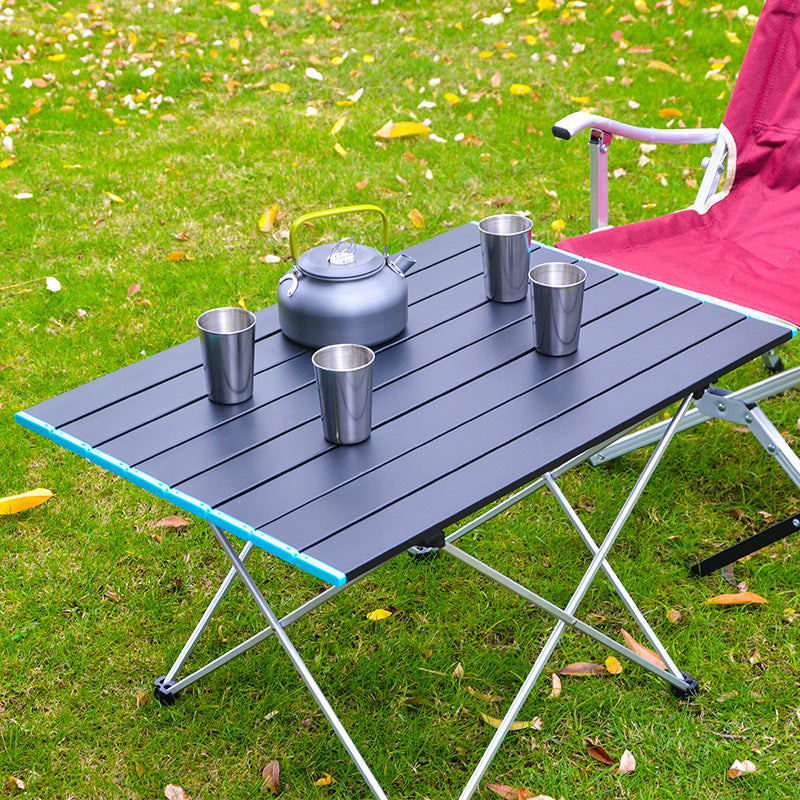 Ultralight Portable Folding Camping Table, High Strength Aluminum Alloy for Outdoor BBQ & Picnic