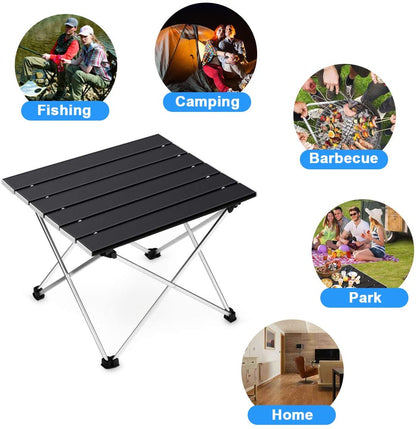 Ultralight Portable Folding Camping Table High Strength Aluminum Alloy For Outdoor BBQ  Picnic 1
