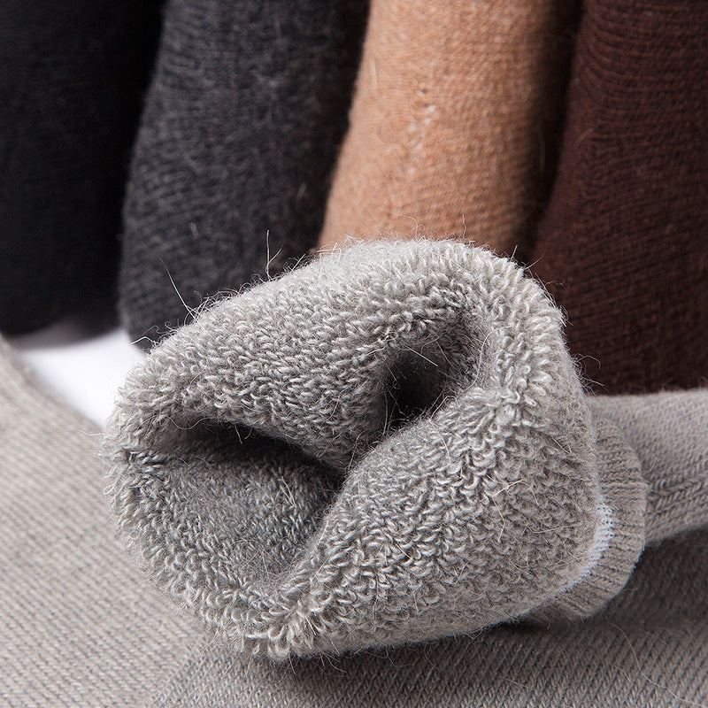 New Winter Super Thicker Warm Socks Merino Wool Socks for Men  Women  Cozy Snow Terry Socks for C