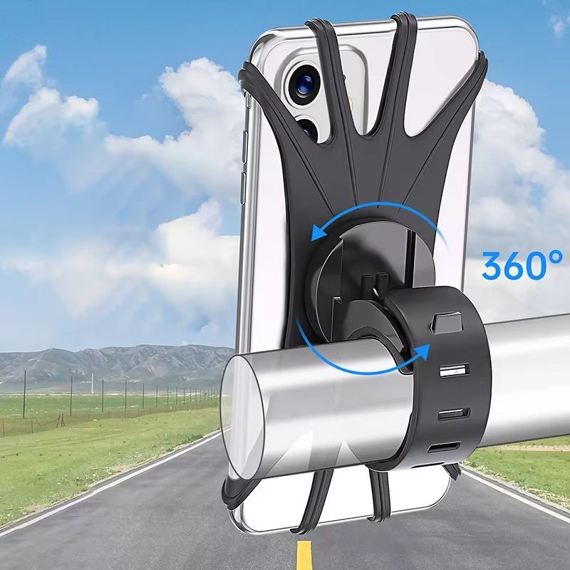 Universal Bike Phone Holder Detachable Bicycle  Motorcycle Phone Mount For IPhone Samsung Xiaomi 2
