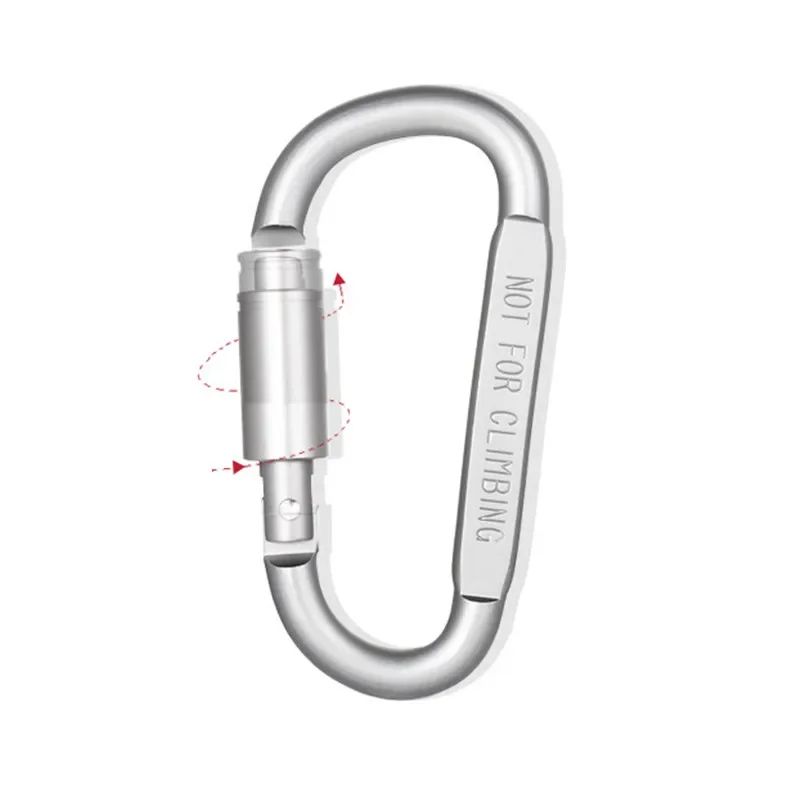 Tactical Aluminum Alloy Carabiner Set  EDC Keychain Clip For Camping Survival  Outdoor Adventures 4