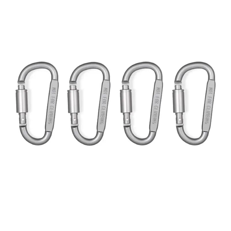 Tactical Aluminum Alloy Carabiner Set  EDC Keychain Clip For Camping Survival  Outdoor Adventures 8
