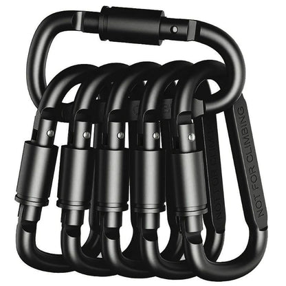 Tactical Aluminum Alloy Carabiner Set  EDC Keychain Clip For Camping Survival  Outdoor Adventures 9