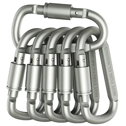 Tactical Aluminum Alloy Carabiner Set  EDC Keychain Clip For Camping Survival  Outdoor Adventures 10