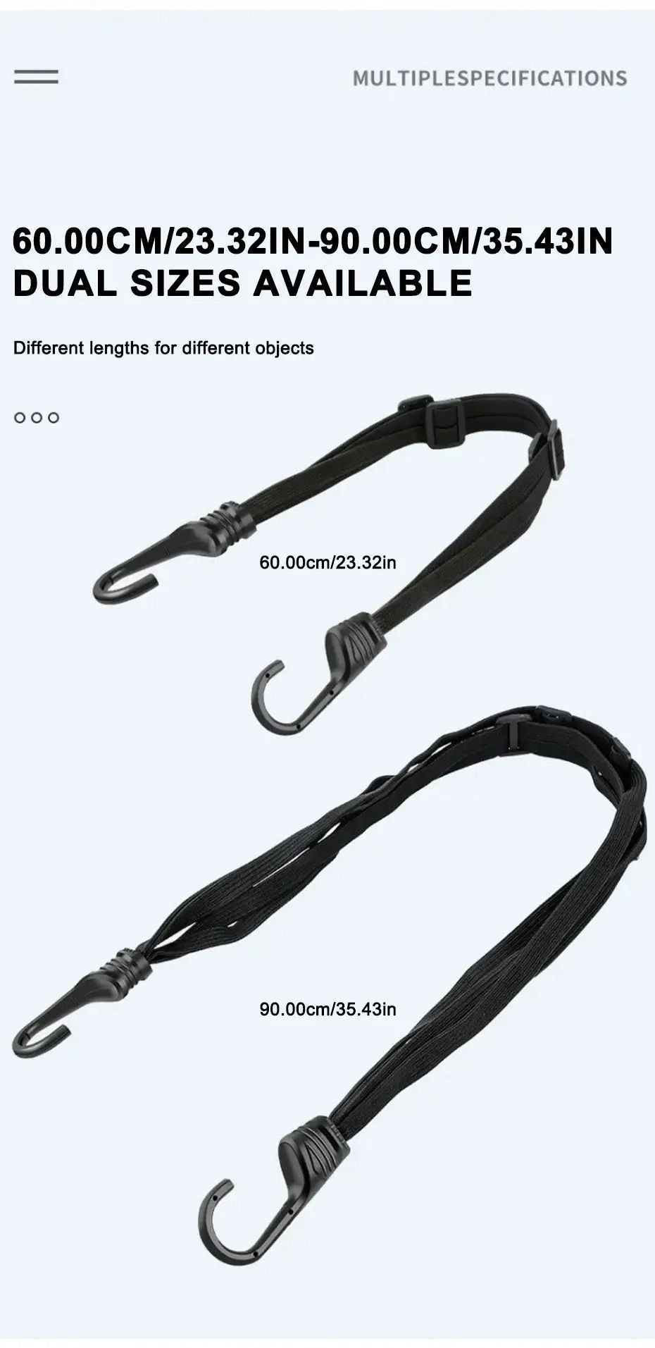 Motorcycle Helmet Elastic Rope  Adjustable Fix Strap 60cm90cm For Secure Helmet Attachment 4