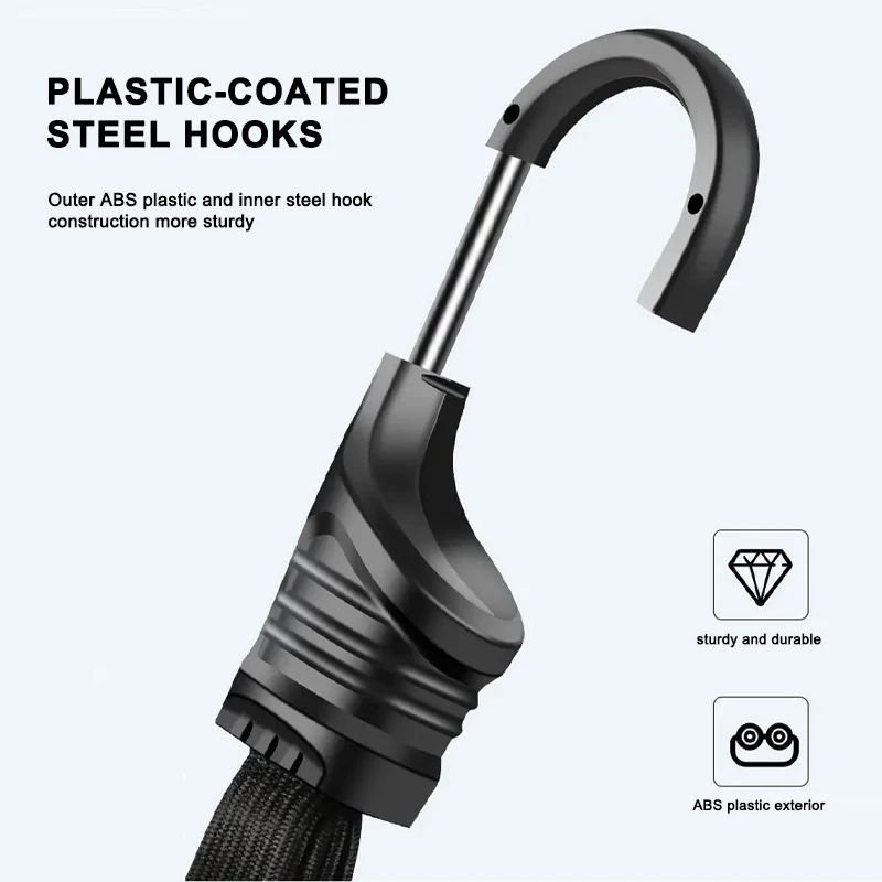 Motorcycle Helmet Elastic Rope  Adjustable Fix Strap 60cm90cm For Secure Helmet Attachment 9