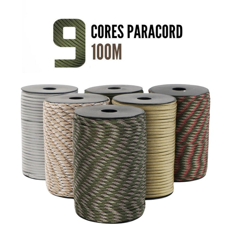 Ultra Strong 9 Core Paracord Rope 4mm MilitaryGrade Survival Cord For Camping DIY Tent Lanyard Stra 1