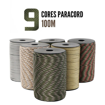 Ultra Strong 9 Core Paracord Rope 4mm MilitaryGrade Survival Cord For Camping DIY Tent Lanyard Stra 1