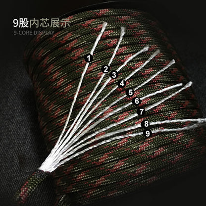 Ultra Strong 9 Core Paracord Rope 4mm MilitaryGrade Survival Cord For Camping DIY Tent Lanyard Stra 2