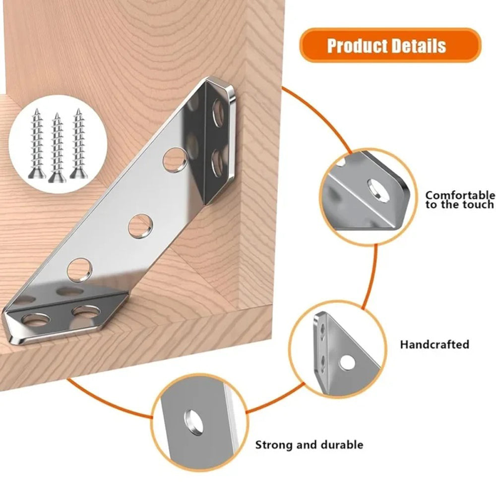 Thickened Stainless Steel Angle Code 90 Right Angle Fixed Bracket For Furniture Connectors  Joints 1