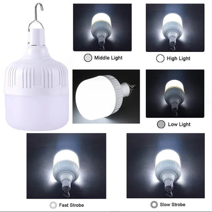 Portable USB Rechargeable Camping Light High Power LED Tent Lantern for Outdoor  Emergency Use