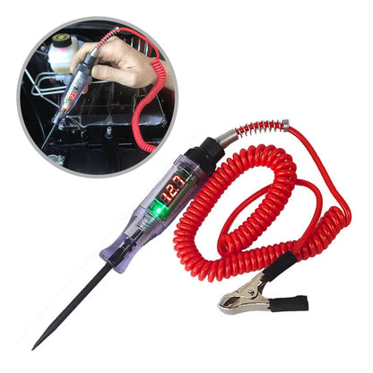 Car Truck Voltage Circuit Tester 6V24V Auto Diagnostic Probe Test Pen With Light Bulb For Electric  1