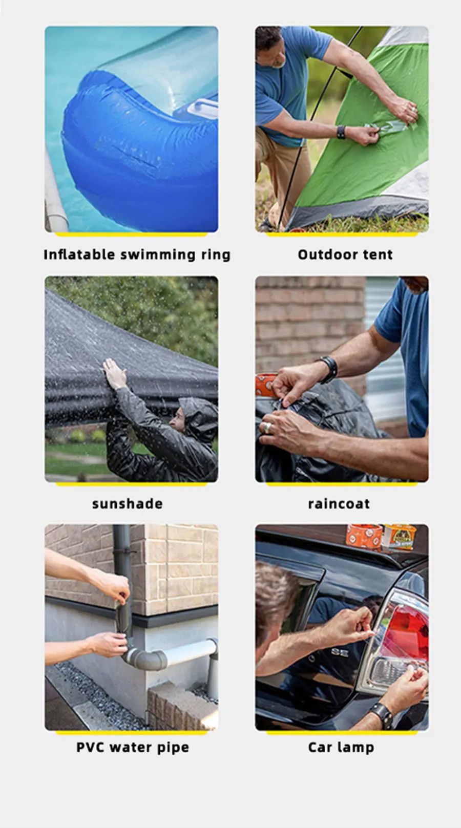 UltraStrong Waterproof Tape  High Strength  Toughness For Leak Repairs BlackTransparent 2
