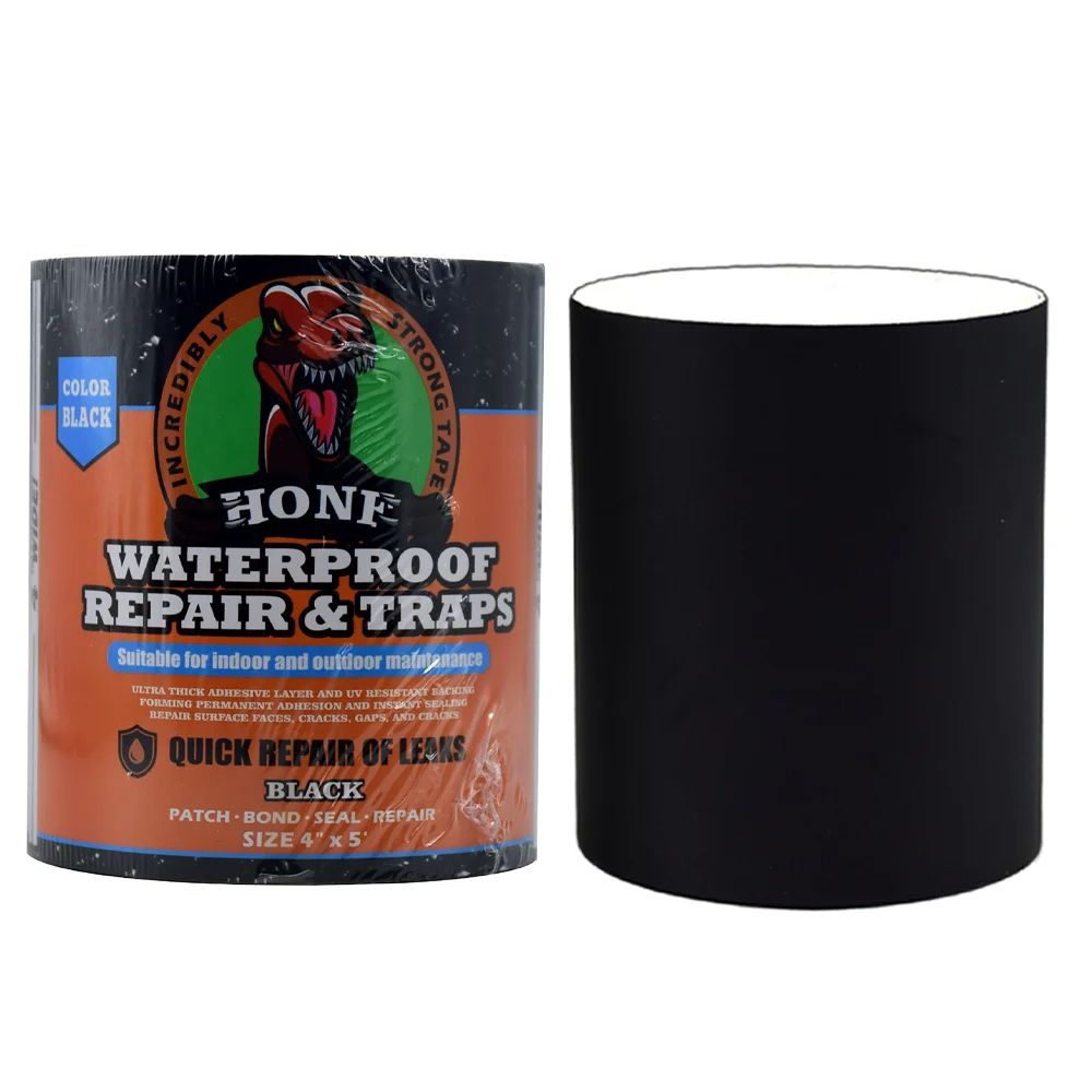 UltraStrong Waterproof Tape  High Strength  Toughness For Leak Repairs BlackTransparent 13