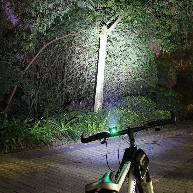 Ultra-Bright T6 LED Bike Light, USB Rechargeable Bicycle Headlight for MTB, Cycling & Scooters (1000LM)