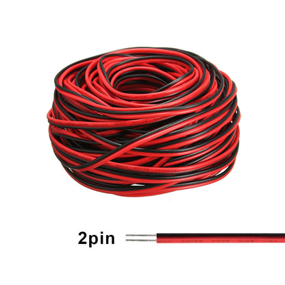 2PIN Tinned Copper Wire PVC Insulated RedBlack Cable for LED Strip Light Extension  Electrical Pr