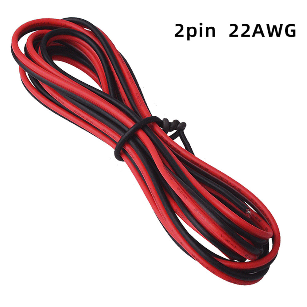 2PIN Tinned Copper Wire PVC Insulated RedBlack Cable for LED Strip Light Extension  Electrical Pr