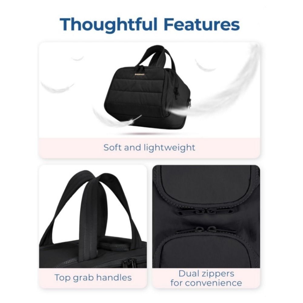Lightweight Travel Toiletry Bag, Large Capacity & Durable Storage Case for Women