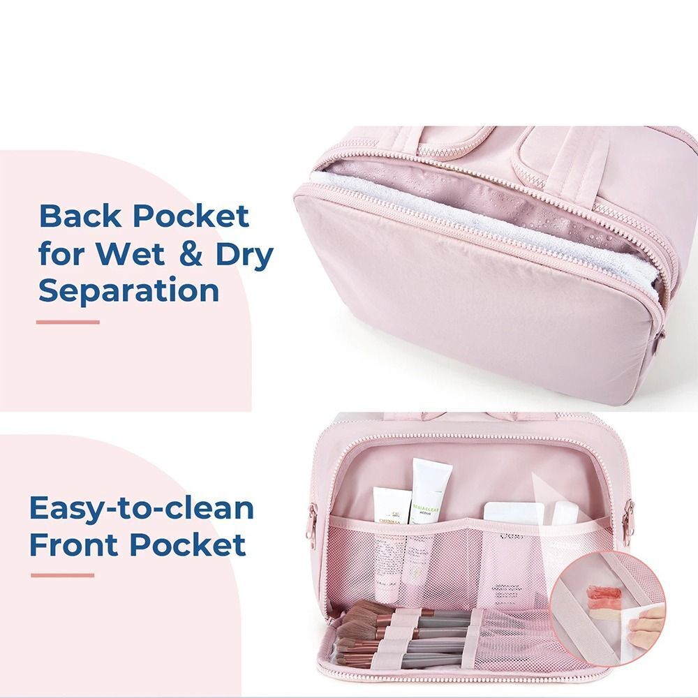 Lightweight Travel Toiletry Bag, Large Capacity & Durable Storage Case for Women