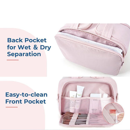 Lightweight Travel Toiletry Bag, Large Capacity & Durable Storage Case for Women