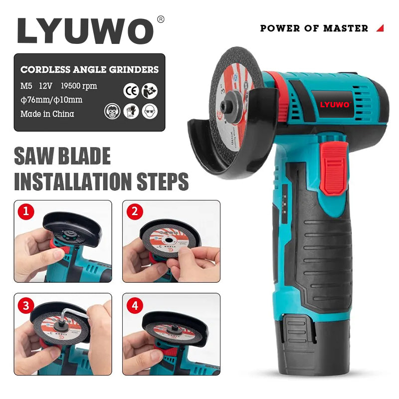 Mini Angle Grinder Kit Wireless Filling Grinder For DIY Jewelry  Metal Work Portable Diamond Cuttin 3