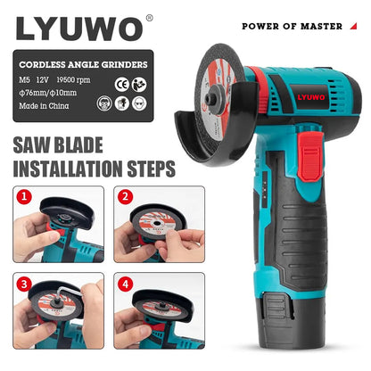 Mini Angle Grinder Kit Wireless Filling Grinder For DIY Jewelry  Metal Work Portable Diamond Cuttin 3