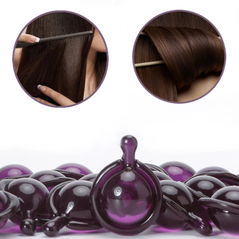 Smooth Silky Hair Vitamin Capsule Keratin Complex Oil for Hair Repair and Anti-Hair Loss
