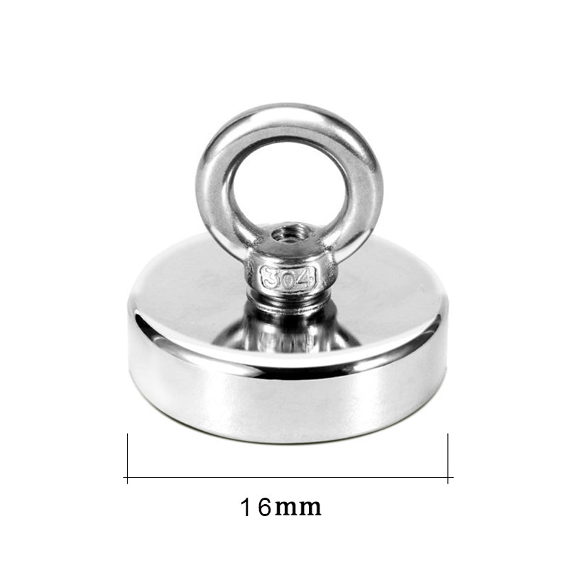 Super Strong Neodymium Fishing Magnets Heavy Duty Rare Earth Magnet with Eyebolt for Salvage & Magnetic Fishing