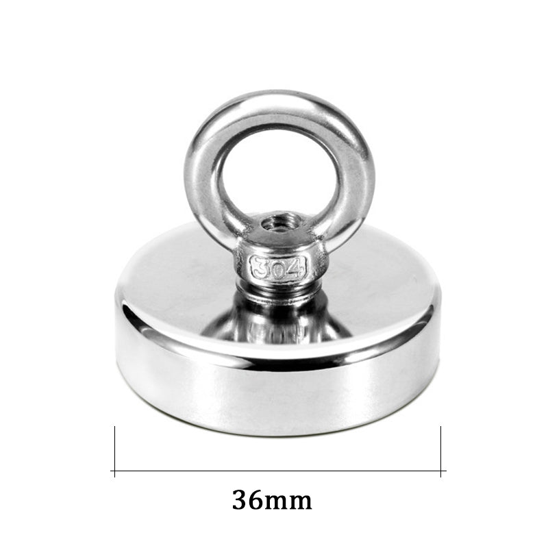Super Strong Neodymium Fishing Magnets Heavy Duty Rare Earth Magnet with Eyebolt for Salvage & Magnetic Fishing