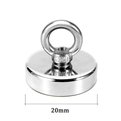 Super Strong Neodymium Fishing Magnets Heavy Duty Rare Earth Magnet with Eyebolt for Salvage & Magnetic Fishing