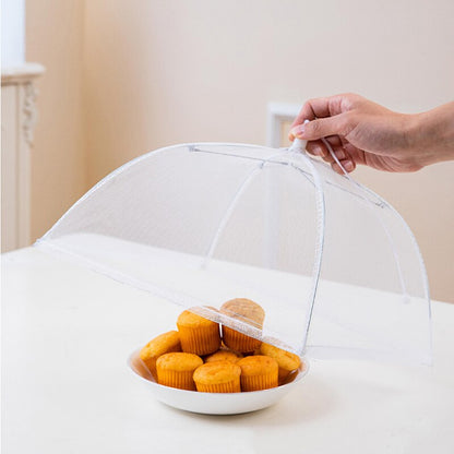 Foldable Food Cover Mesh Large Insect Proof Dish Cover For IndoorOutdoor Use Washable  Windproof 2