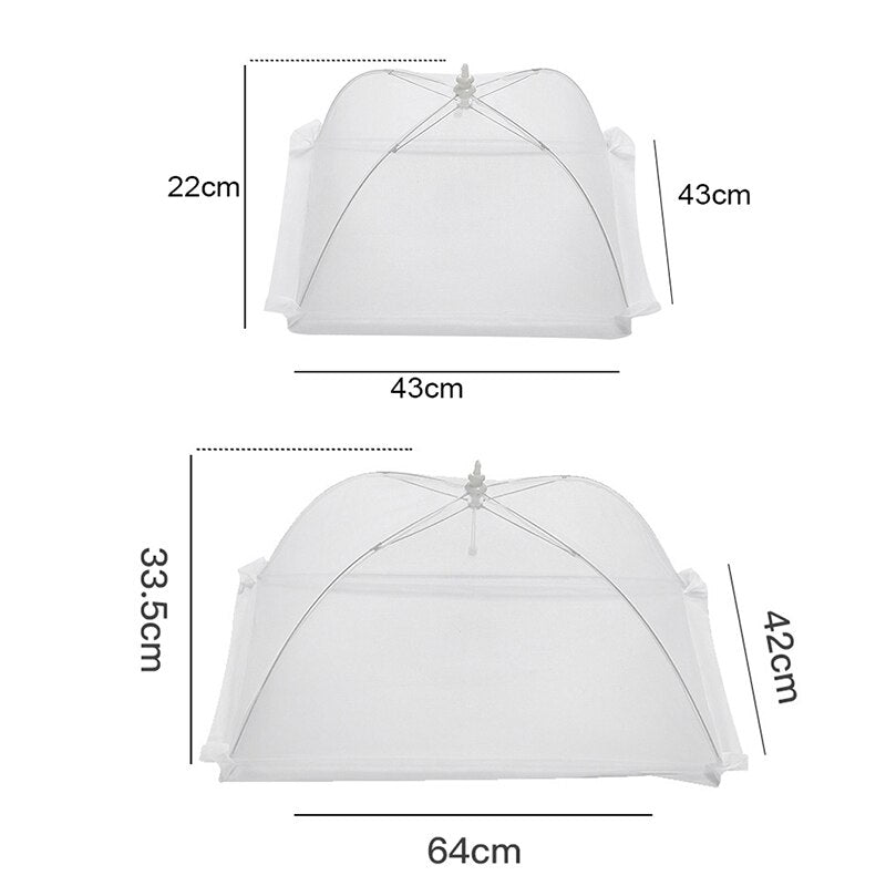 Foldable Food Cover Mesh Large Insect Proof Dish Cover For IndoorOutdoor Use Washable  Windproof 5