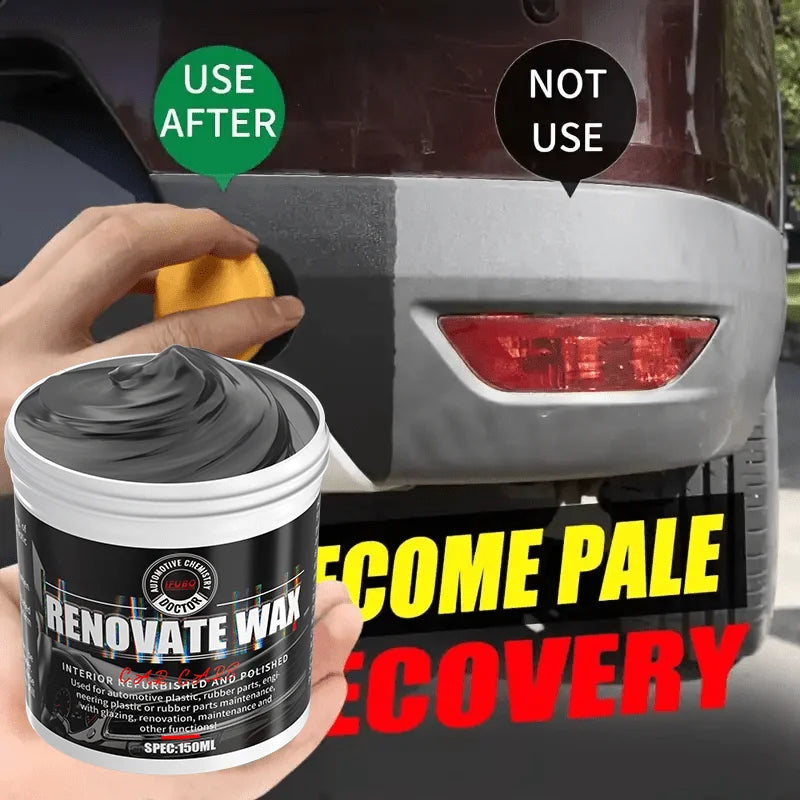 Premium Car Bumper Repair Paste Fixes Scratches on Artificial Leather Deep Black Effect Car Polis