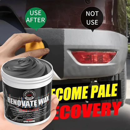 Premium Car Bumper Repair Paste Fixes Scratches on Artificial Leather Deep Black Effect Car Polis