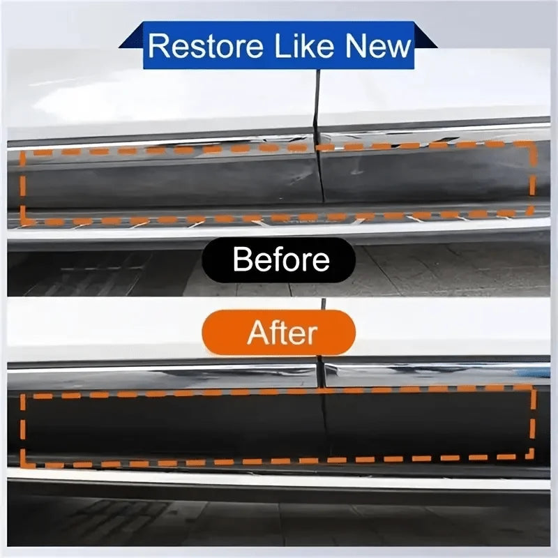 Premium Car Bumper Repair Paste Fixes Scratches on Artificial Leather Deep Black Effect Car Polis