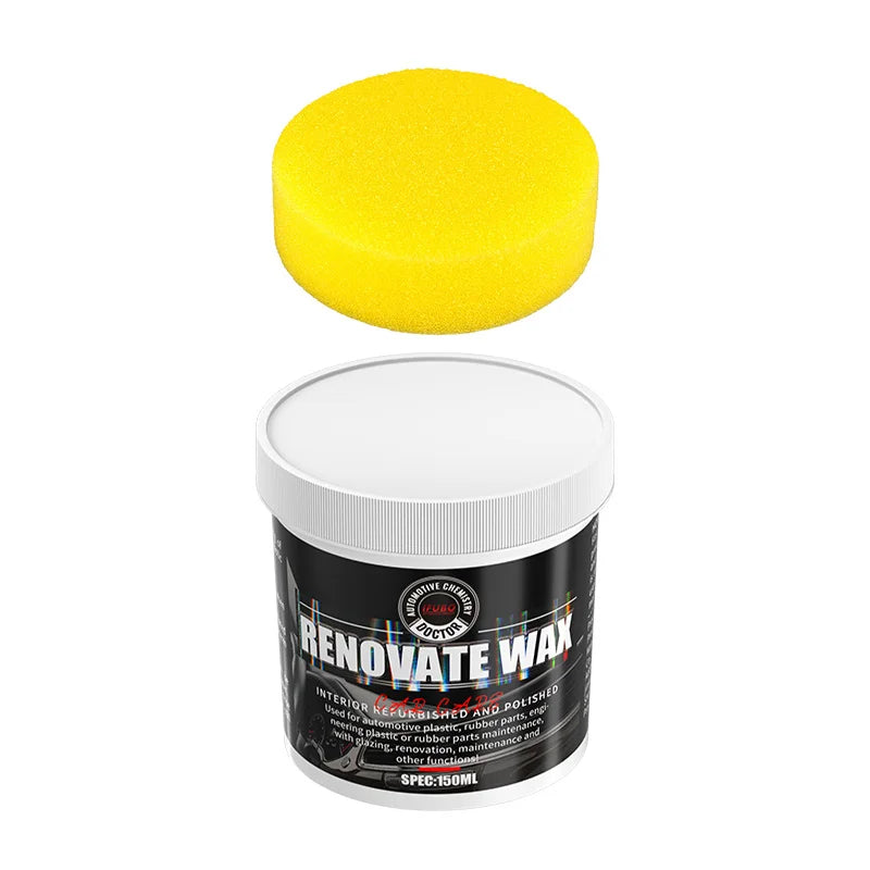 Premium Car Bumper Repair Paste Fixes Scratches on Artificial Leather Deep Black Effect Car Polis