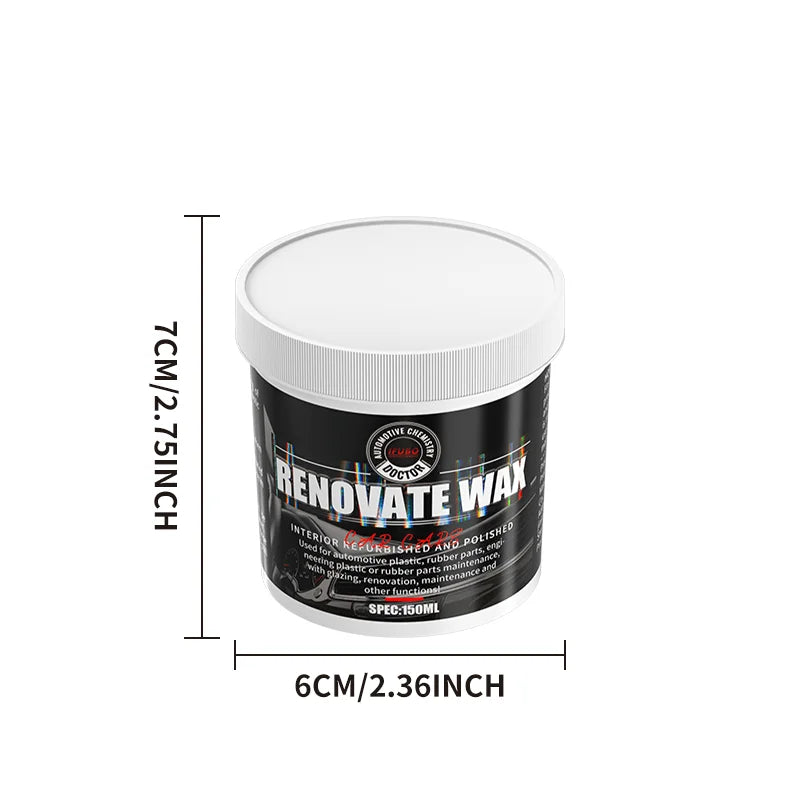 Premium Car Bumper Repair Paste Fixes Scratches on Artificial Leather Deep Black Effect Car Polis