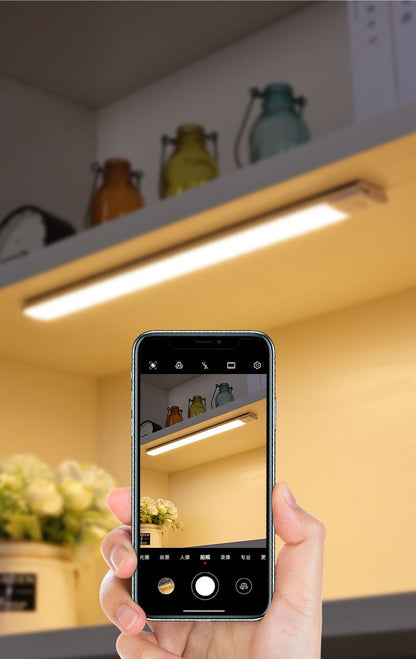 Motion Sensor LED Lamp USBC Rechargeable Durable Aluminum Light for Cabinets Kitchen  Wardrobe