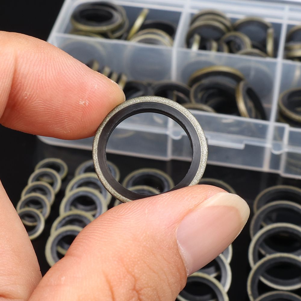 Rubber Oil Drain Plug Gasket Kit Universal Drainage Bolt Pad  Replaceable Washer Seal Set For Cars 2