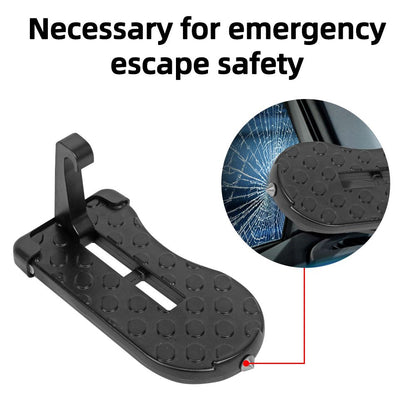 Foldable Car Roof Rack Step Universal Car Door Step With Latch Hook  Aluminium Alloy Safety Hammer 4