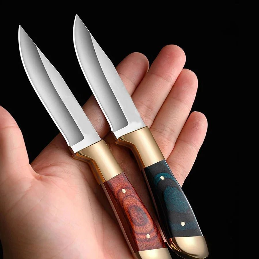 Ultra-Sharp Fruit Knife, Outdoor Boning & BBQ Knife | EDC Portable Pocket Knife for Survival, Lamb Chop & Cutting