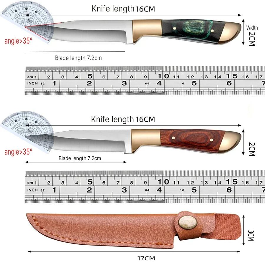 UltraSharp Fruit Knife Outdoor Boning  BBQ Knife  EDC Portable Pocket Knife for Survival Lamb C