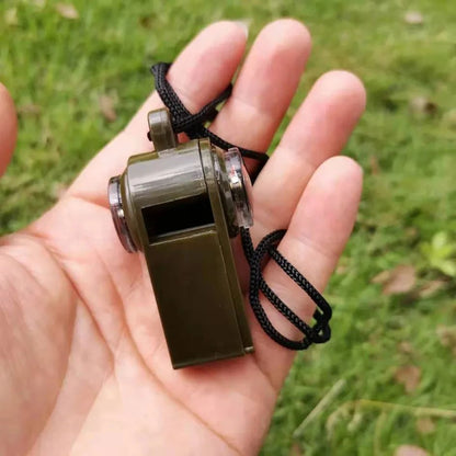 Multifunction Survival Whistle Compass Thermometer  150dB Loud Referee Whistle For Emergency Hiking 1